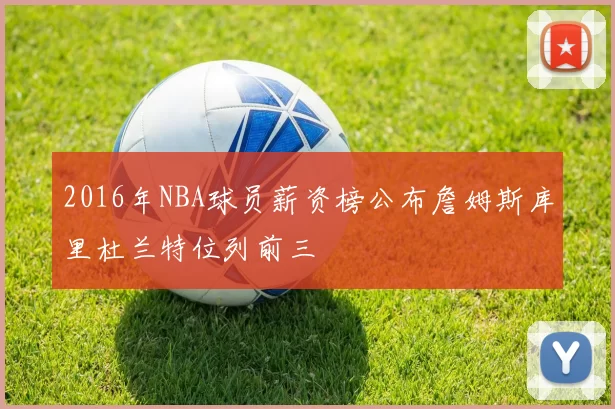 2016年NBA球员薪资榜公布詹姆斯库里杜兰特位列前三